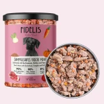 FIDELIS Karma Mokra Gotowana - świeża wieprzowina z kaszą gryczaną, dynią i borówką 400g