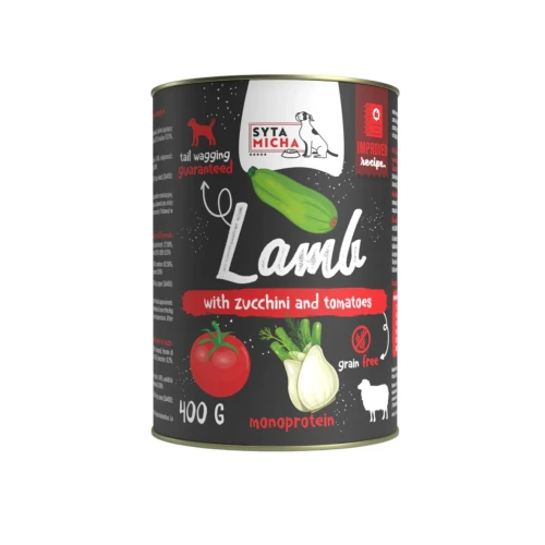 Syta Micha Jagnięcina z cukinią i pomidorami 400g