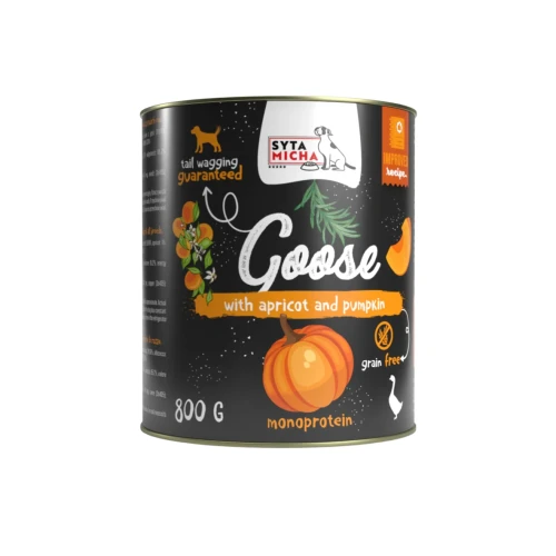 Syta Micha Gęś z morelą i dynią 800g