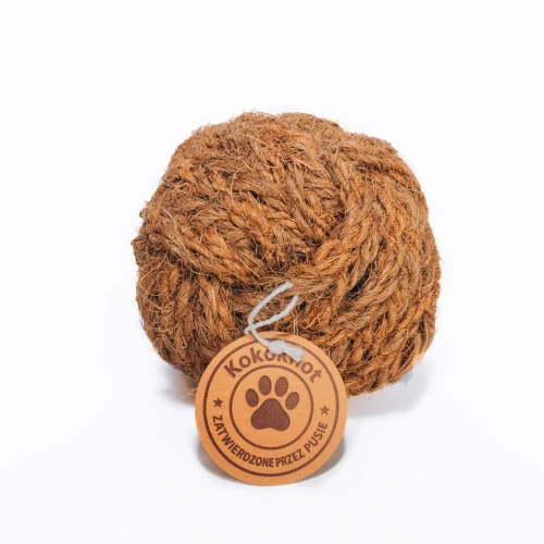 KokoBall - Ręcznie Pleciona Piłka z Włókna Kokosowego 10 cm