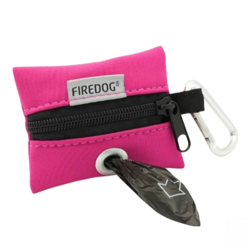 Firedog Mini Poop-bag Hot Pink - Mini saszetka na woreczki na odchody