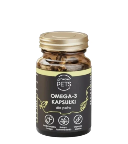 WOW!Pets Olej OMEGA3 60 kapsułek
