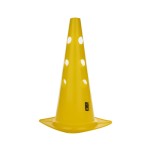 Pachołek treningowy 38 cm z dziurami żółty