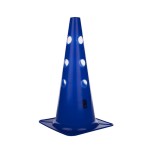 Pachołek treningowy 38 cm z dziurami  niebieski