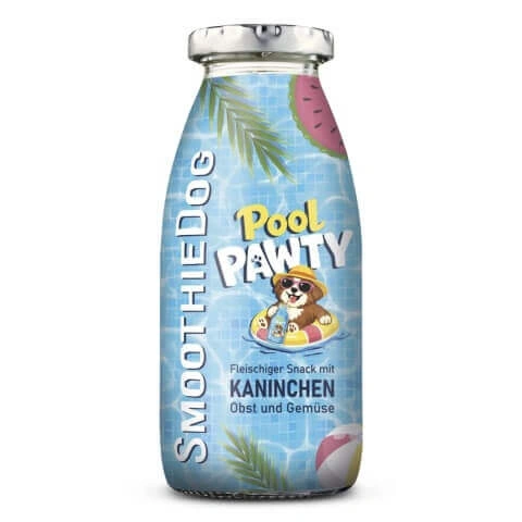 SmoothieDog Pool Party - królik z warzywami i owocami 250ml