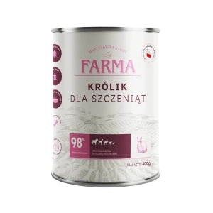 FARMA Select Królik 400g dla szczeniaka Monoproteinowa karma mokra dla psa