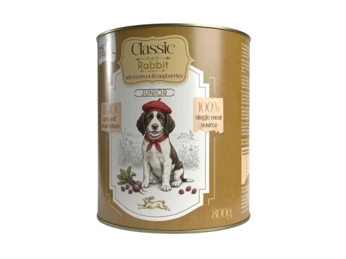 Syta Micha Classic Junior Królik z burakiem i malinami 800g