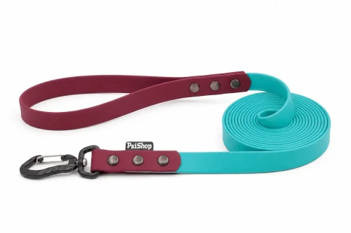 PawTex® TURKUSOWA SMYCZ SPACEROWA / TAŚMA TRENINGOWA WODOODPORNA