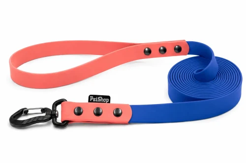 PawTex® KOBALTOWA NIEBIESKA SMYCZ SPACEROWA / TAŚMA TRENINGOWA WODOODPORNA