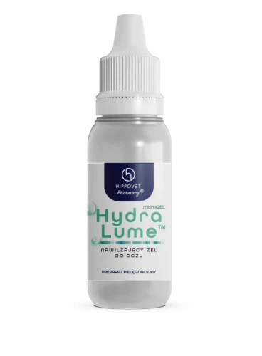 Hydra Lume żel 15 ml Hippovet Pharmacy preparat nawilżający oczy dla małych i dużych zwierząt