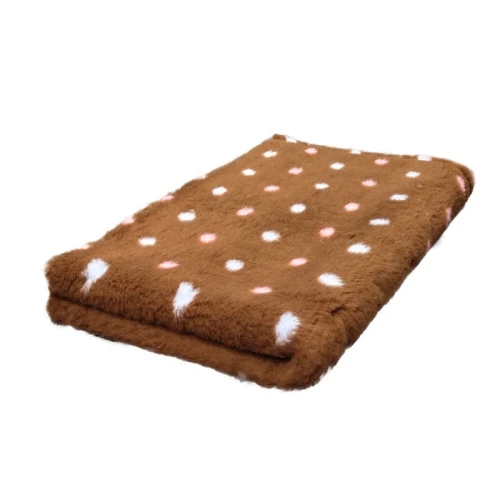 Drybed Brązowy w Kropki