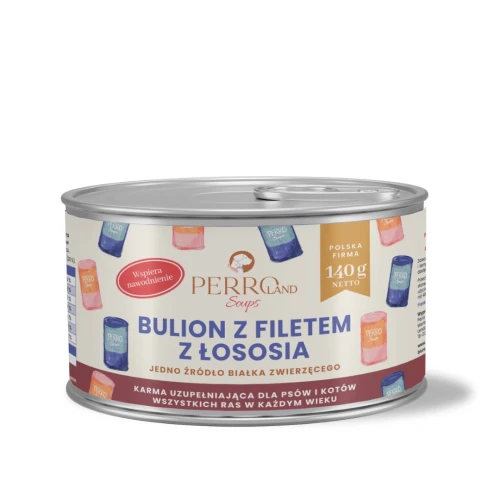 Perro Bulion z filetem z Łososia 140g