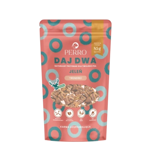 Perro Daj Dwa Jeleń 85g trenerki dla psa