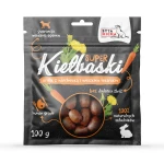 Super kiełbaski z królika z marchewką i mniszkiem lekarskim 100g