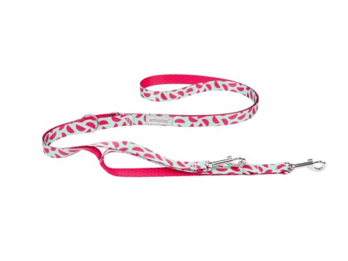 Smycz regulowana Discovery BeHappy Watermelon Amiplay