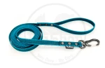 Smycz PsiShop Extra Grip Turkusowa z czarną gumą