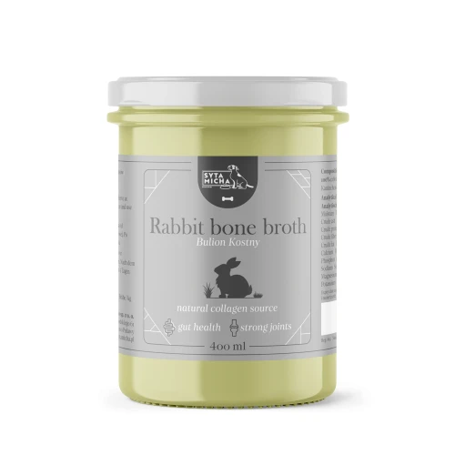 Syta Micha Bulion z kości królika 400ml - źródło kolagenu