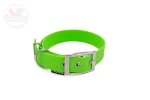 Obroża z plastra miodu z klasyczną klamrą ZIELONY NEON