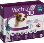 Vectra 3D dla psów 3 pipety, (4-10 kg), preparat na pchły, kleszcze, komary i moskity