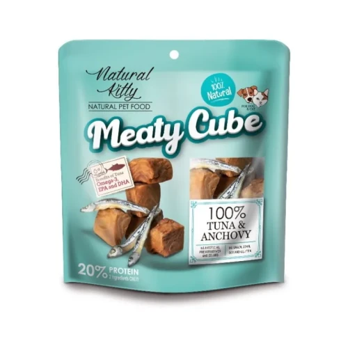 Meaty Cube Tuńczyk Anchois 60g 100% soczyste mięso dla psa