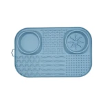 Fiboo Fibooffet wielofunkcyjna mata do jedzenia 26,5 x 41 cm niebieska