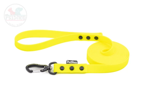 ŻÓŁTY NEON SMYCZ SPACEROWA / TAŚMA TRENINGOWA WODOODPORNA PLASTER MIODU