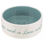 Miska ceramiczna Pet's Home 0,8L/16cm biało-niebieska
