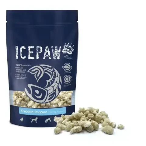 ICEPAW Krabben Popcorn dla psa z krewetkami (90g)