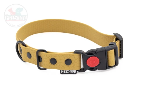 Obroża z plastra miodu z plastikową klamrą z blokadą ZŁOTY